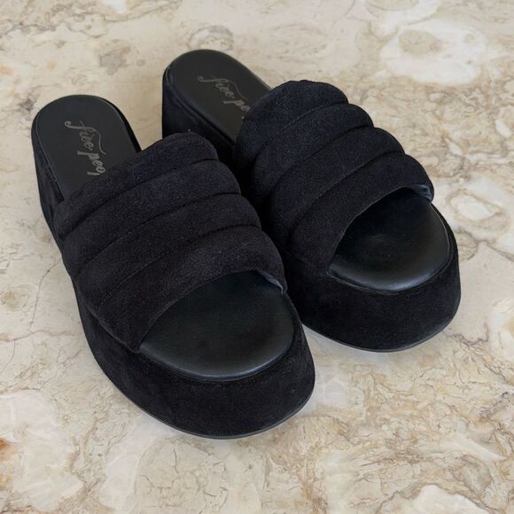 Free People Almost Paradise Chunky Platform Leather Sandals - Picture 3 of 14